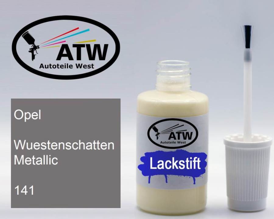 Opel, Wuestenschatten Metallic, 141: 20ml Lackstift, von ATW Autoteile West.